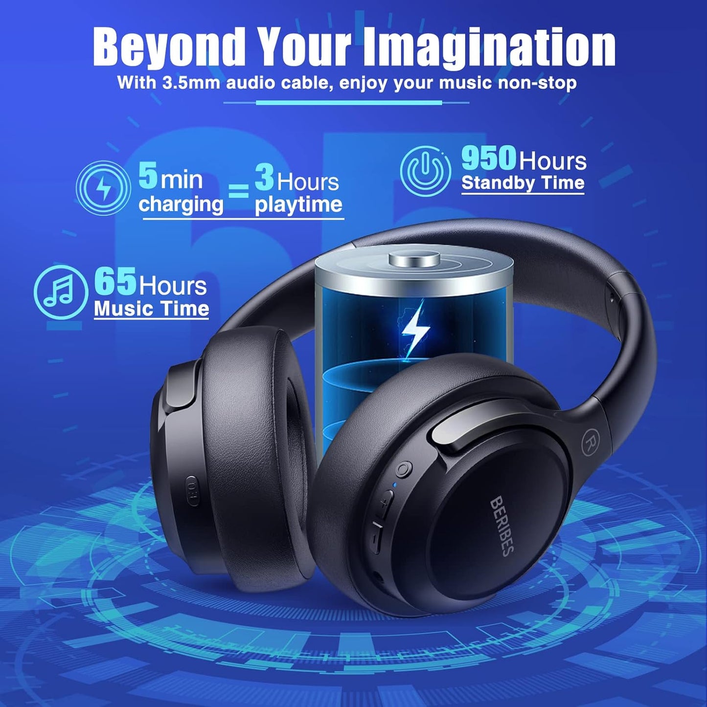 JLab JBuds Lux Active Noise Cancellation Bluetooth Headphones, Wireless