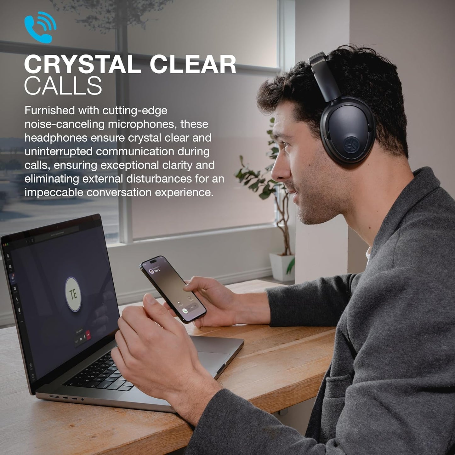 JLab JBuds Lux Active Noise Cancellation Bluetooth Headphones, Wireless