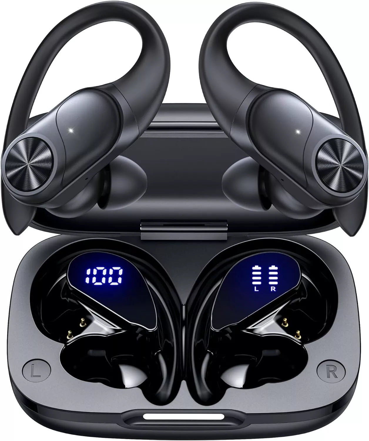 POCBUDS T60 True Wireless Earphones Bluetooth Wireless Over Ear Black Earbud