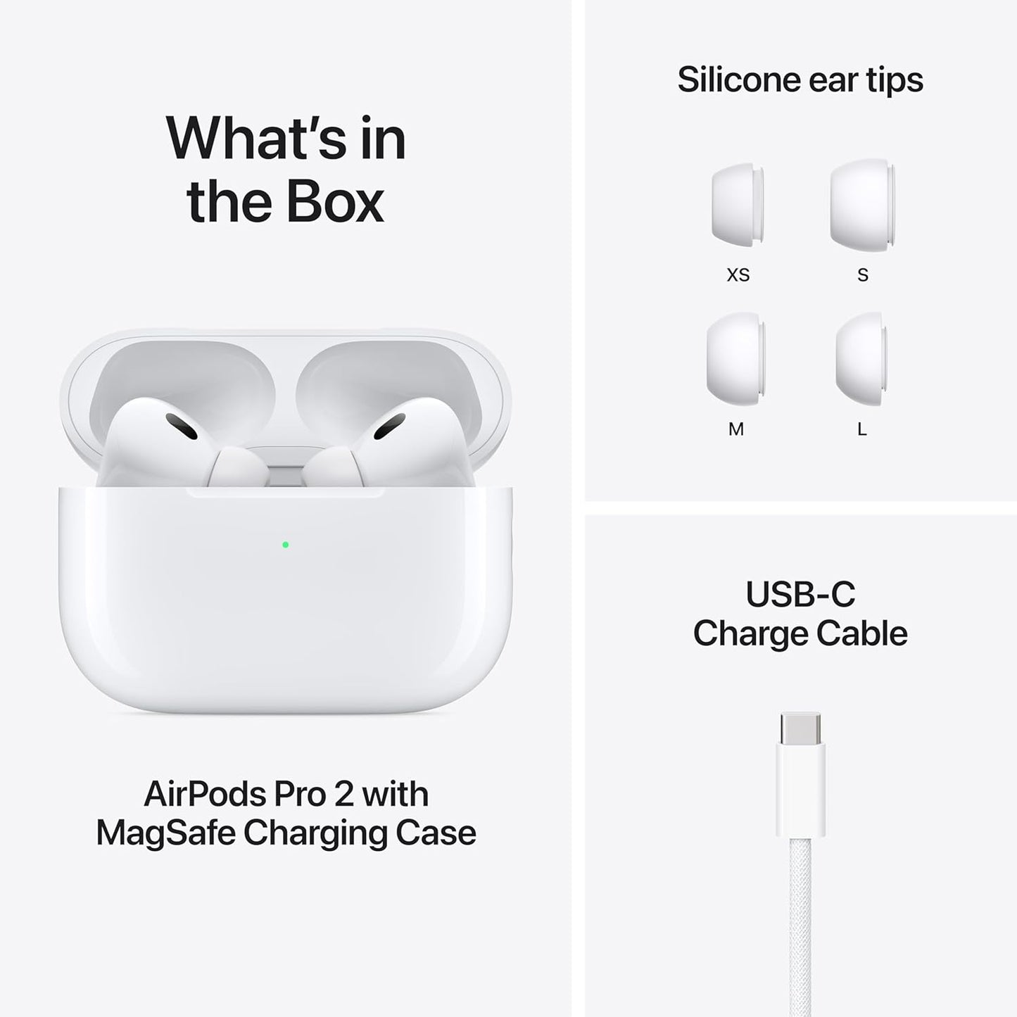 Apple AirPods Pro 2 Wireless Earbuds, Active Noise Cancellation